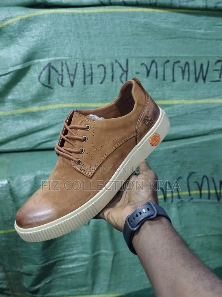 Timberland Brown Leather Burnished Toe Casual Shoes