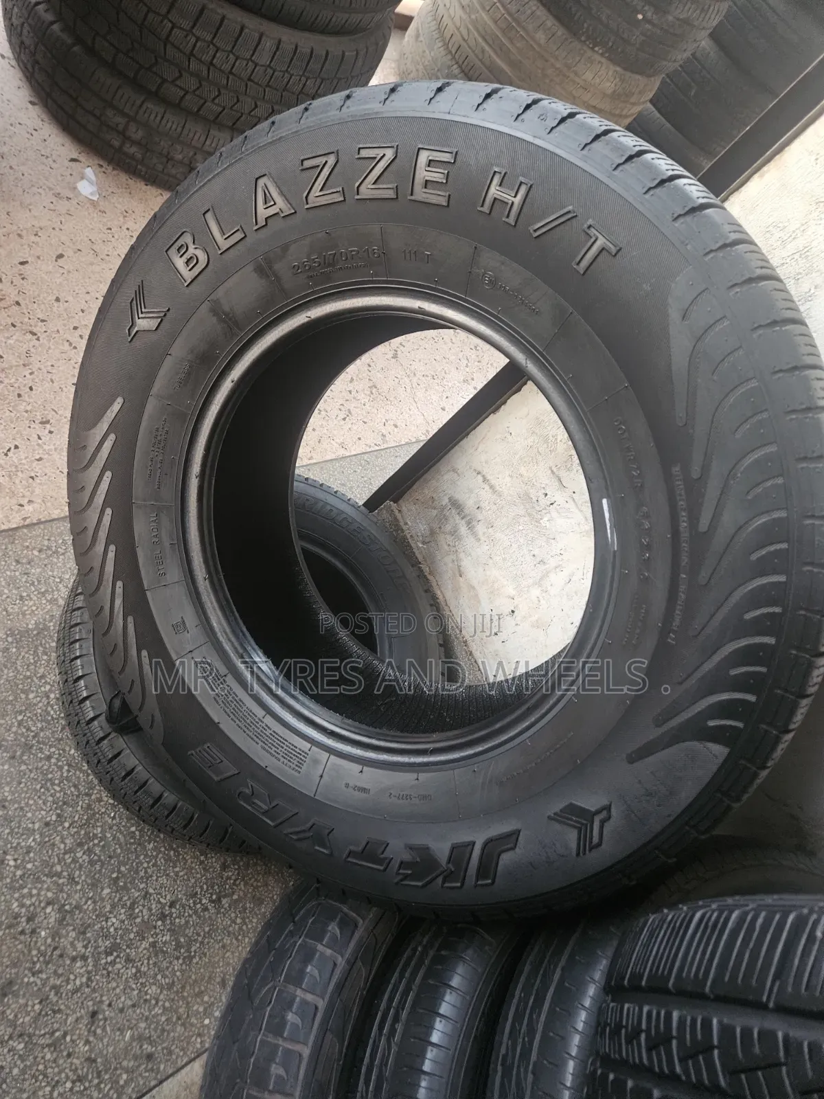 265 70 R16 Jktyrs Blazze H/T 2pises So Far Are Available From India.