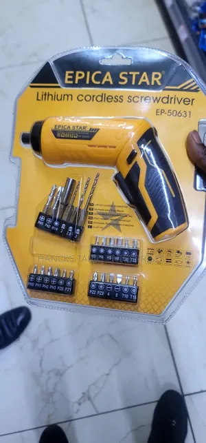 ​EPICA STAR EP-50631 Lithium Cordless Screwdriver and Bit Set