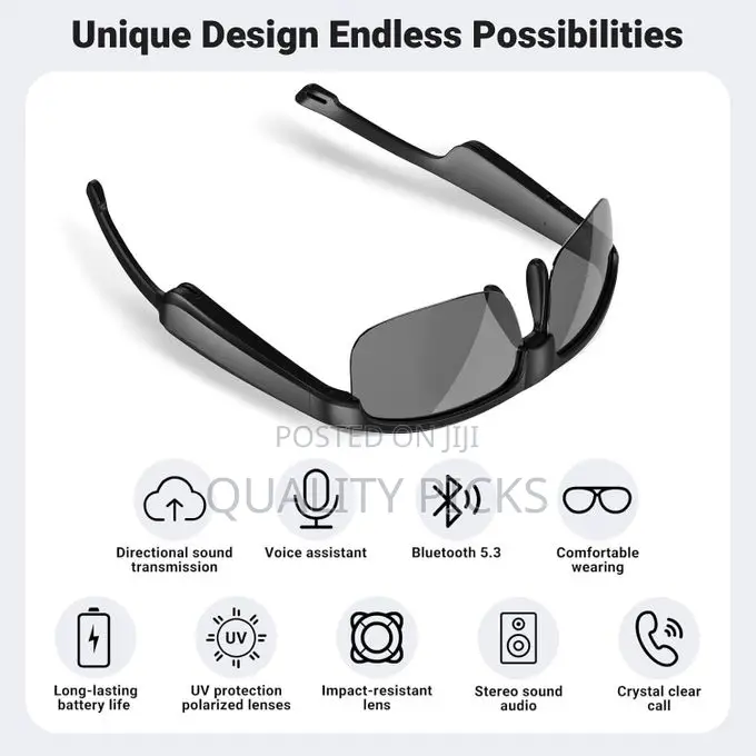 M9 Pro Smart Glasses, Polarized Bluetooth Sunglasses,