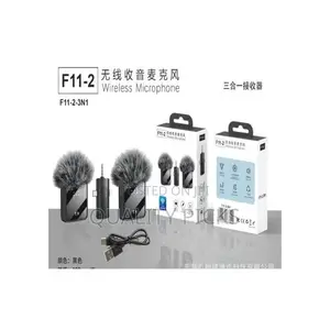 F11-2 Wireless Lavalier Universal Microphone 3-in-1