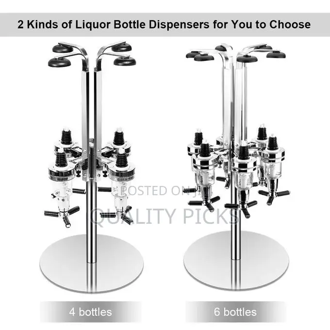 Liquor Dispenser, Professional Revolving Alcohol Caddy