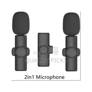  Dual Wireless Microphone for Mobile, Plug Play Lavalier