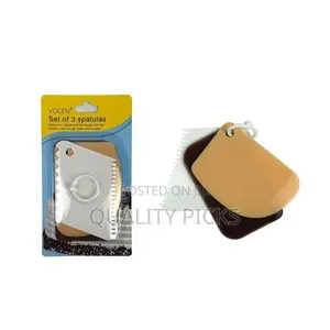 Dough Cutter, Cake Scraper Spatula Set – 3-Piece Plastic Smoother