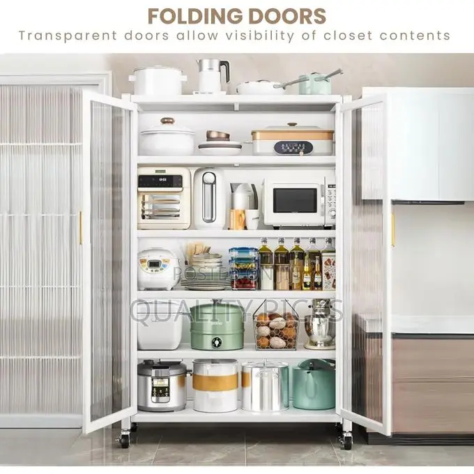 Kitchen Sideboard Pantry Cabinet Microwave Stand Cart Storage