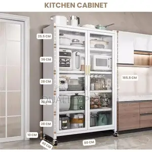 Kitchen Sideboard Pantry Cabinet Microwave Stand Cart Storage