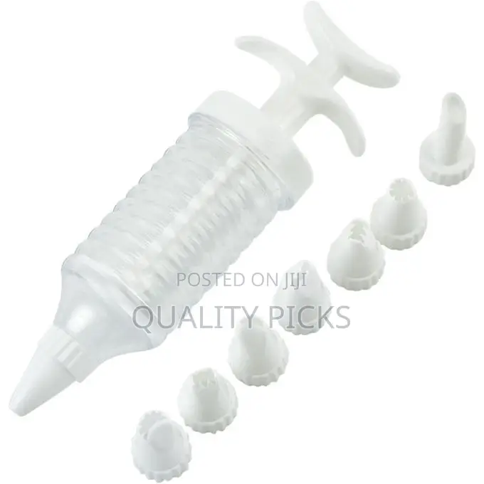 Pipe Nozzles With Syringe, Plastic Cream Baking Piping Nozzle