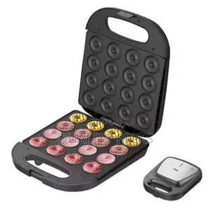 1400W Donut Maker, Makes 16 Doughnuts, Non-Stick Surface