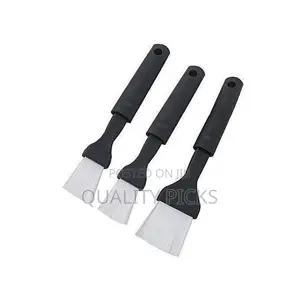 3pcs Nylon Bristle Pastry Brush Meat Dessert Brush Grip