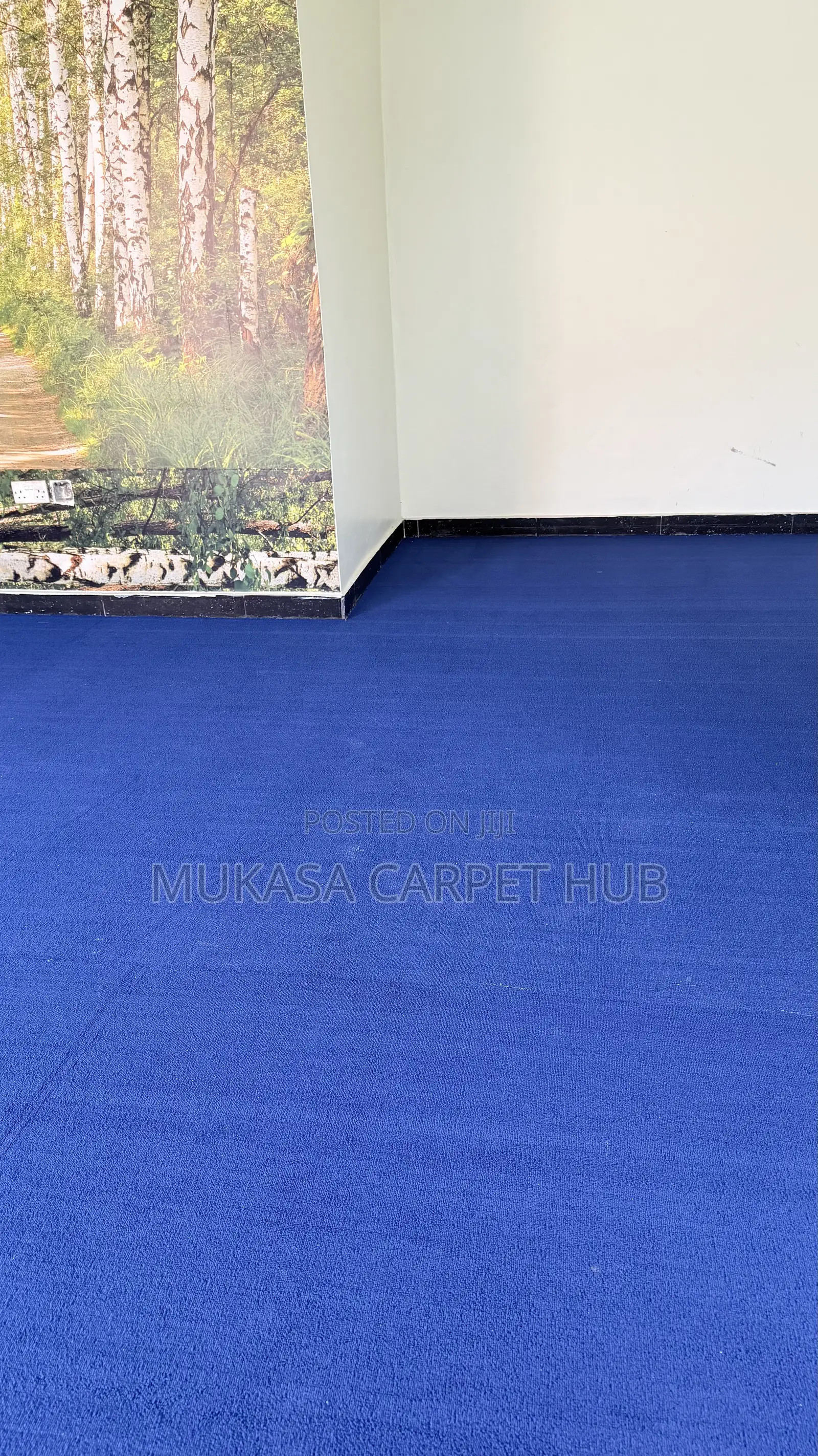 Affordable Blue Woolen Carpet – Soft Durable
