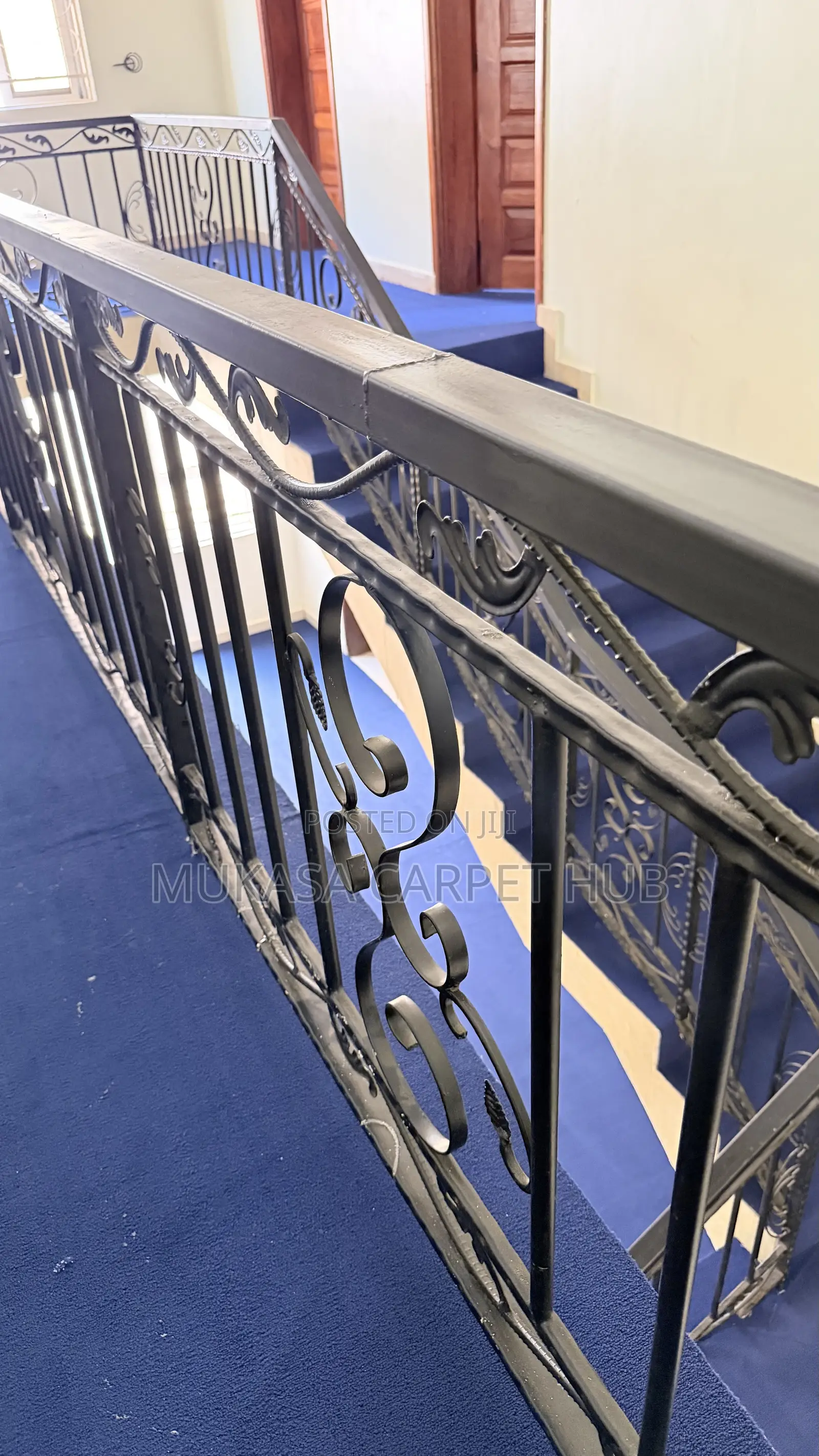 Blue Woolen Carpet Kampala – Delivery Installation