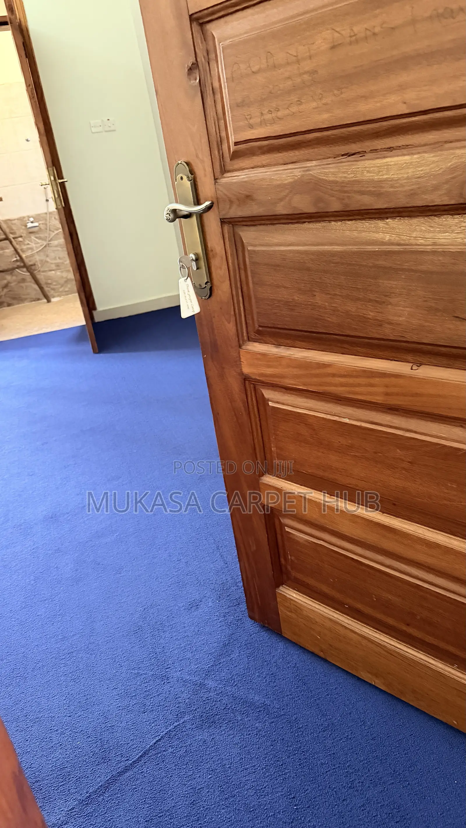 Modern Blue Woolen Carpet – Quality Carpet in Kampala