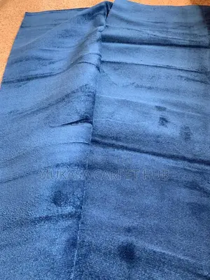 Blue Woolen Wall-to-Wall Carpet – Soft Stylish