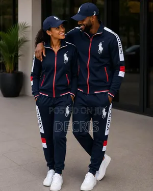 Navy Zip-Up Tracksuit Set – Unisex Jacket Joggers – CSBS Fashion