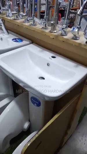 Hand Basin Complete Set With Accessories Big Size Square Frencia