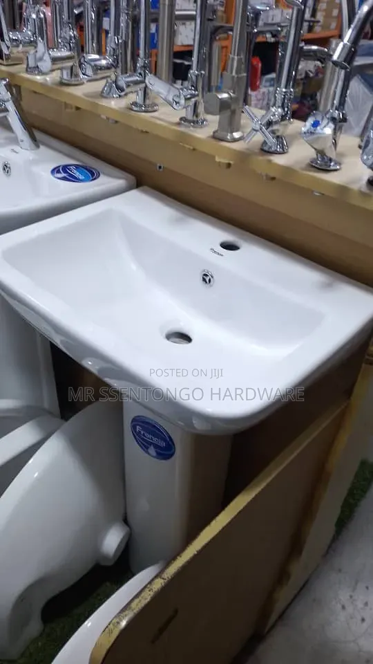 Hand Basin Complete Set With Accessories Big Size Square Frencia