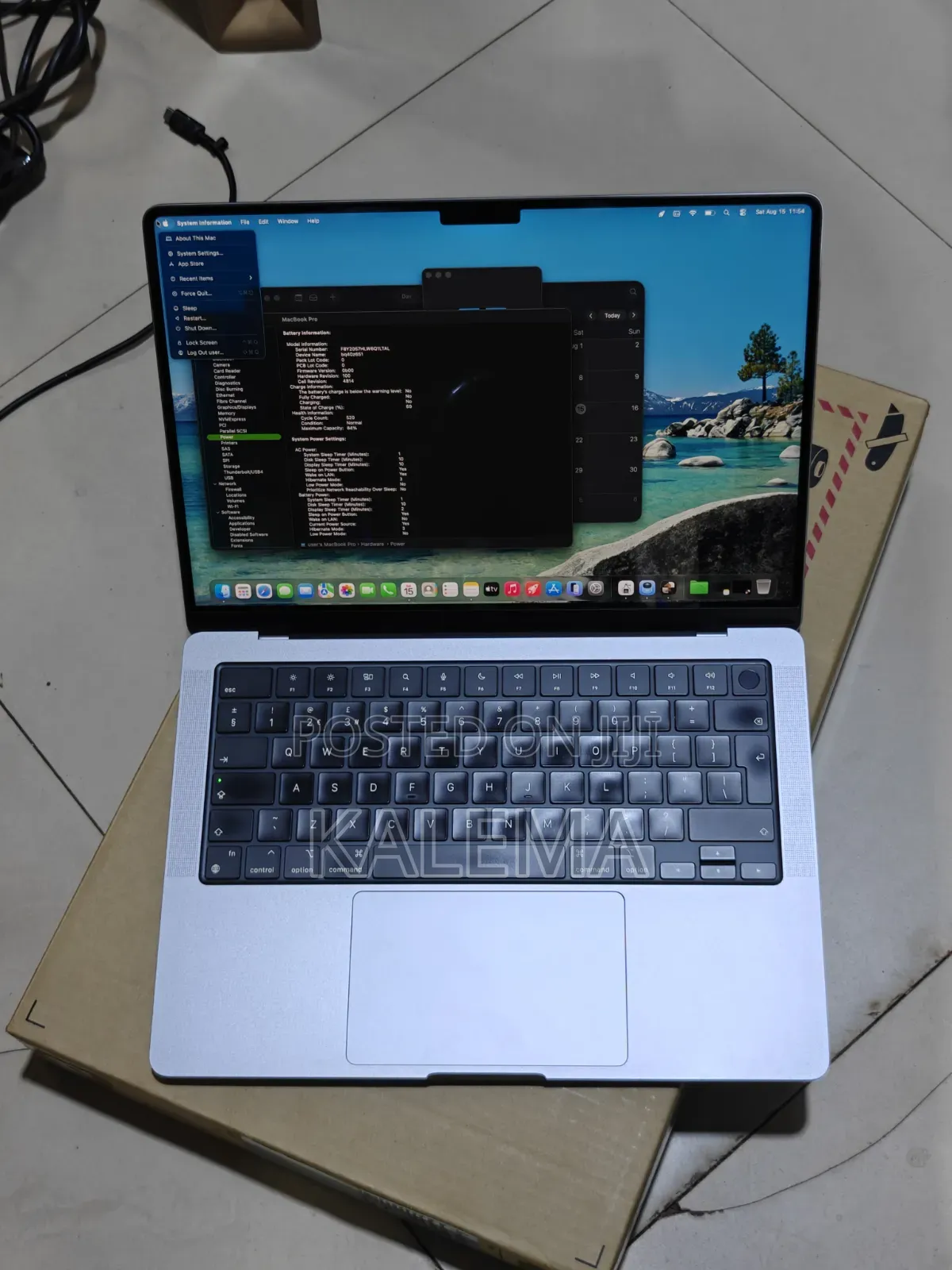 New Laptop Apple MacBook Pro 2021 M1 16GB Apple M1 Pro SSD 512GB