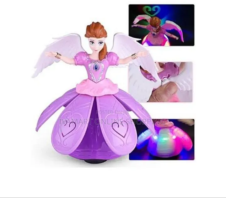 Angel Girl LED Dancing Doll for Girls - Lights, Music, Rotate Dance