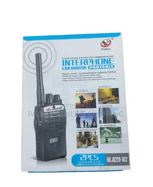 INTERPHONE Short Distance Walkie Talkies 2 PCS - ( 50 - 60m Distance)