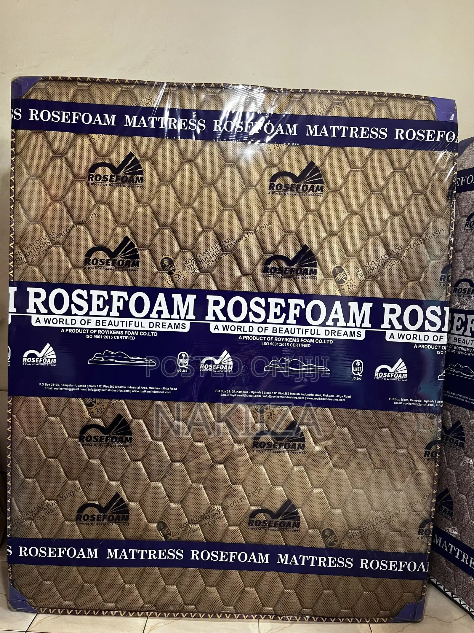 Rosefoam 5 by 6 Quilted Deluxe Mattress