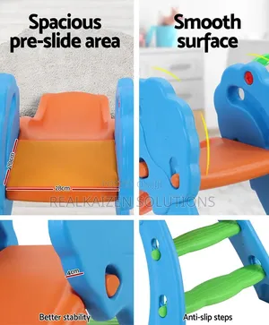 Indoor Outdoor Kids Slide With Basketball Hoop