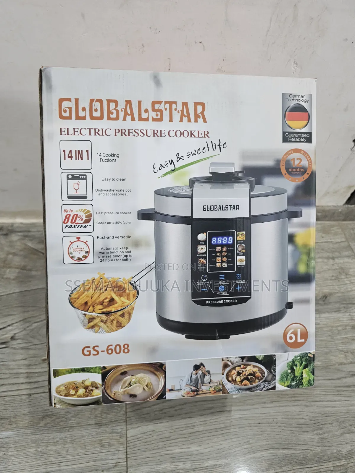 Globalstar GS -608 14in1 Electric Pressure Cooker