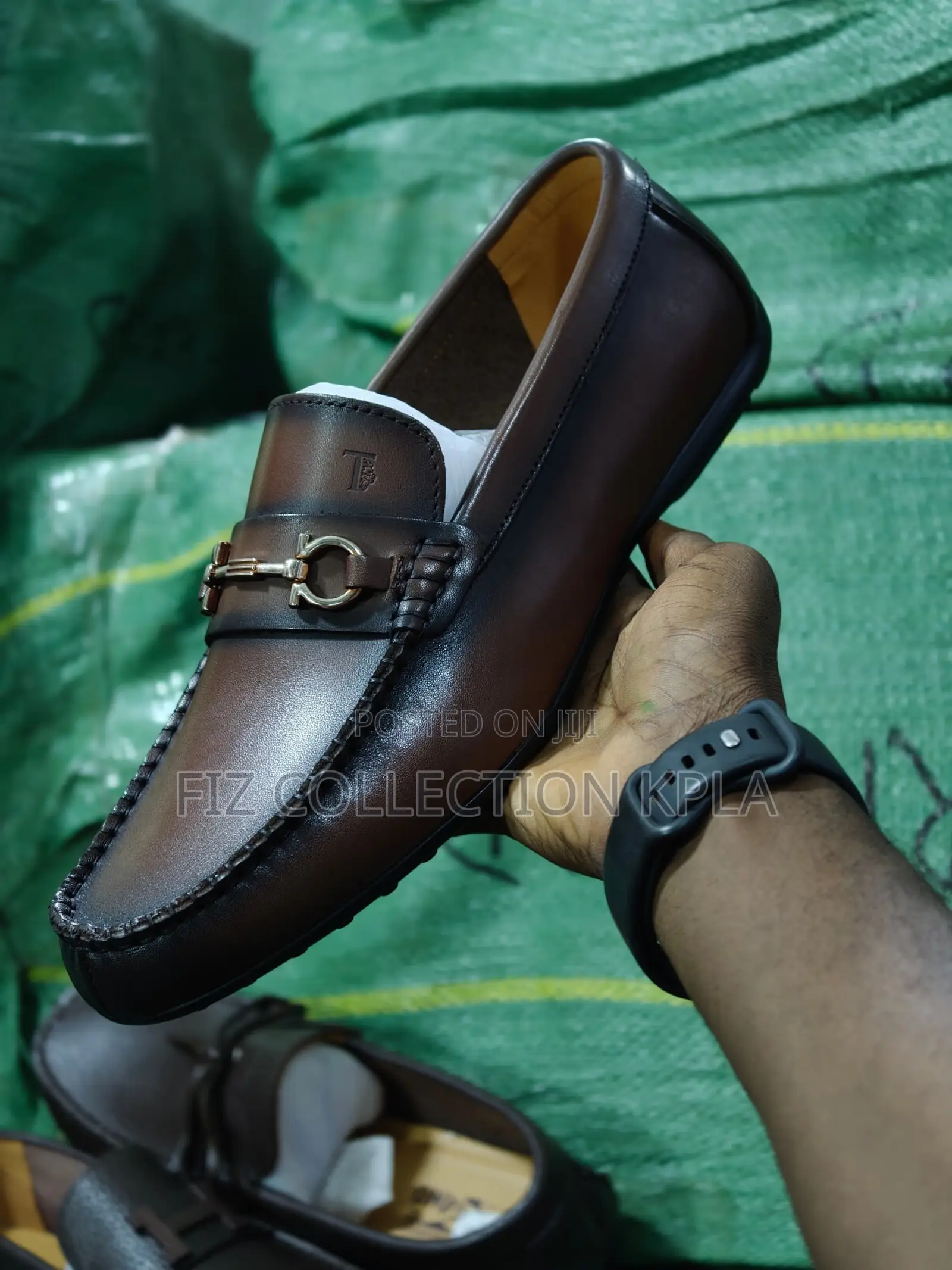 Original Brown Leather Horsebit Driving Loafers
