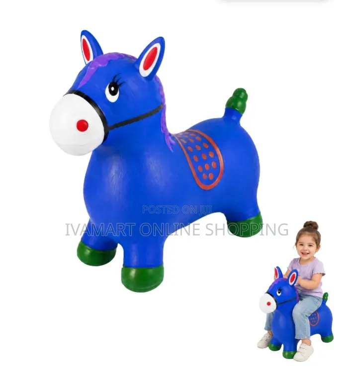 Inflatable / Bouncy Rocking Horse (Animal Ride-on Toy) - Rubber