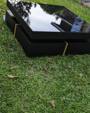Modern Center Table 80cm Black Glass | Coffee Table