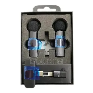 Dual Wireless Mic Clip-on Plug Play Microphone 10hrs Battery,