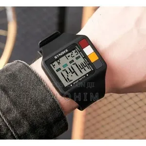 Men Digital Watch Night Light Stopwatch Calendar Alarm 50M Waterproof