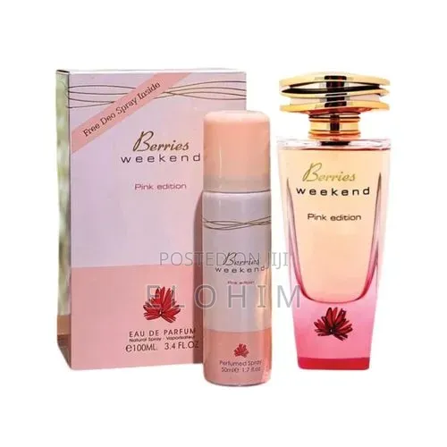 Fragrance World Berries Weekend Pink Edition With a Deodorant, 100ml