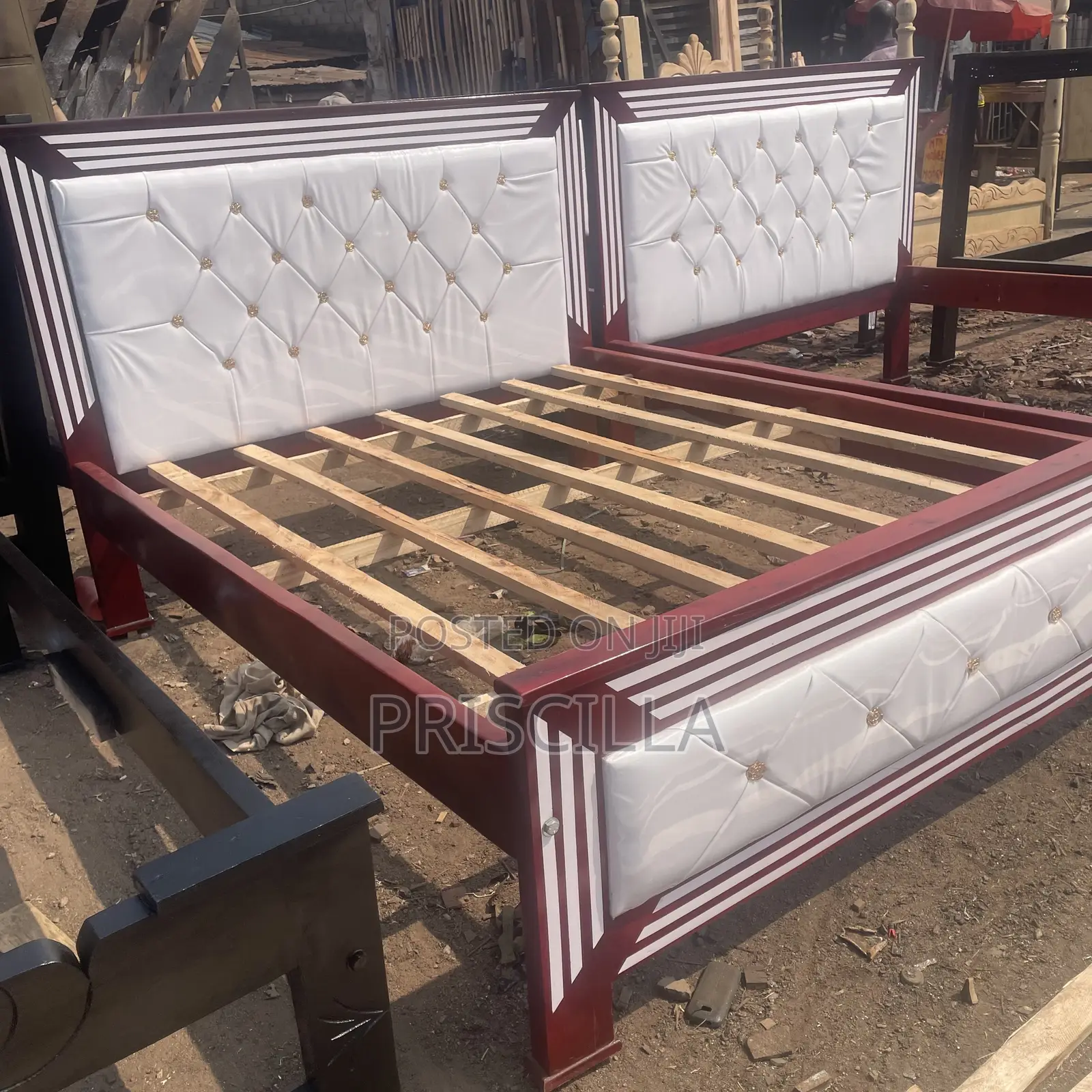 5by6 Dark Brown Bed