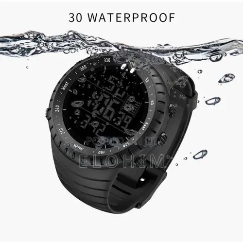 Watch Digital Wristwatch Durable Waterproof for Men