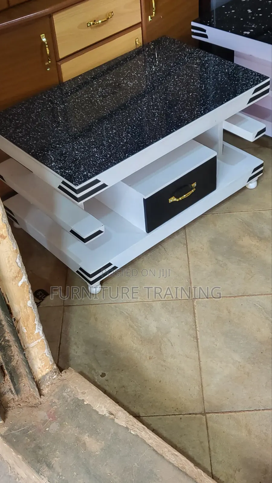 Mini Coffee Table White and Black Available