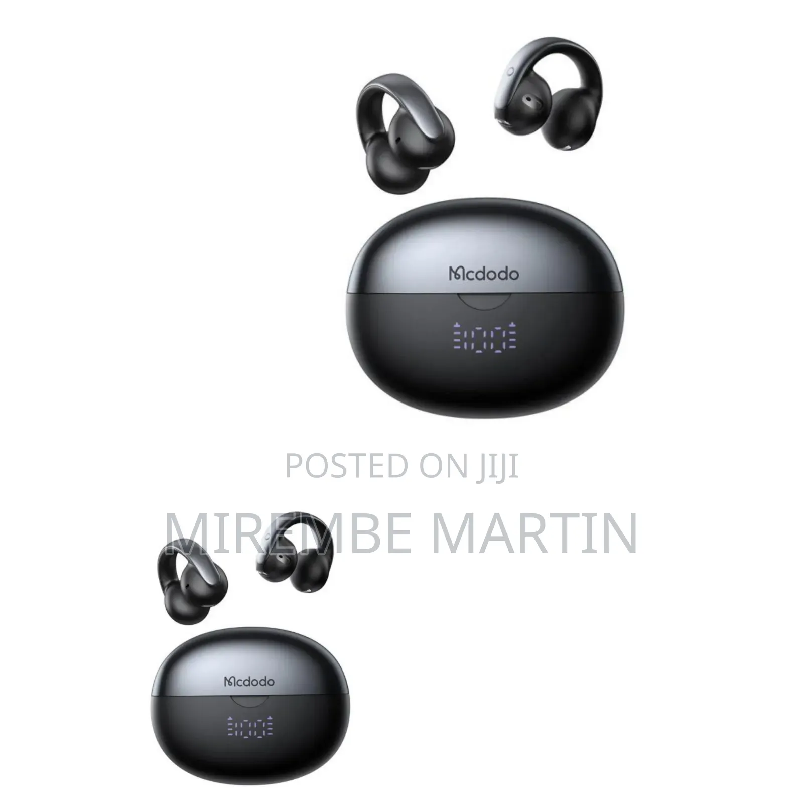 McDodo Air O3 Clip-on Open-Ear Earbuds With LED Display