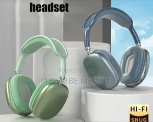 Sleek Wireless Over-Ear Headphones With Mesh Headband