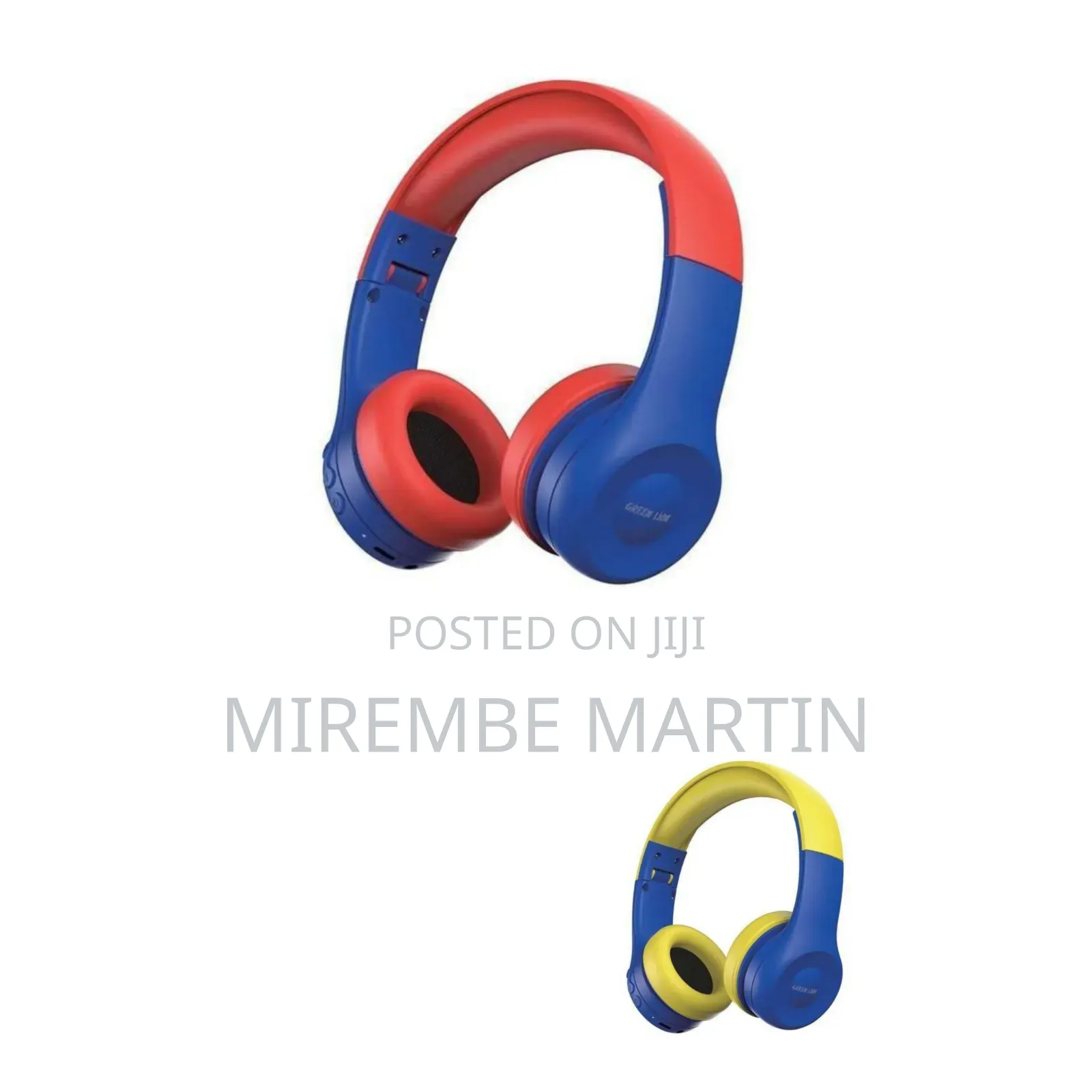 Green Lion Fun Safe Wireless Headphones for Kids