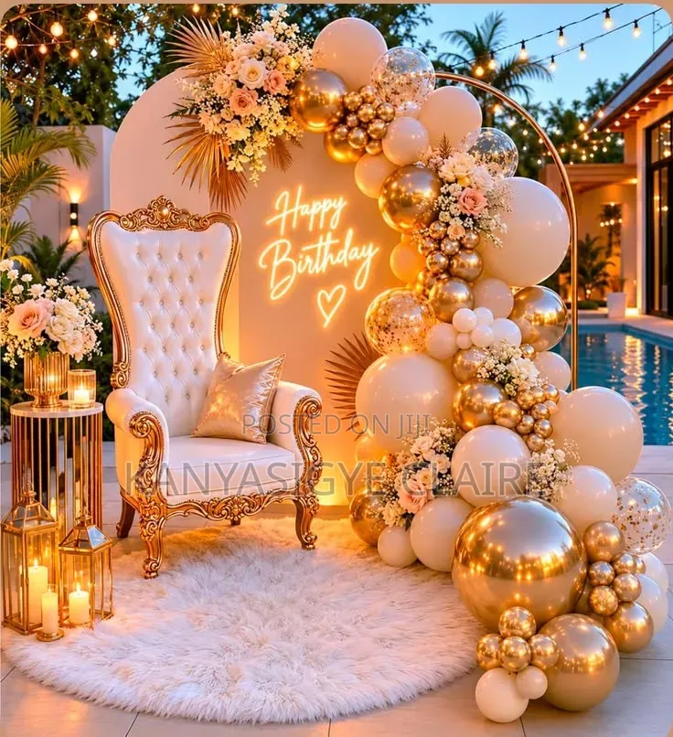 Unique and Luxurious Birthday Deco