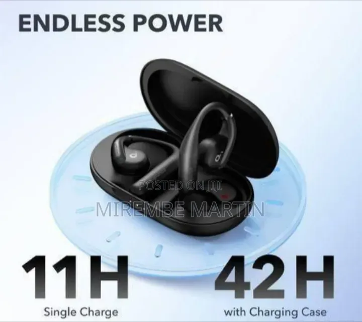 Premium Open-Ear Wireless Sport Earbuds With Charging Case