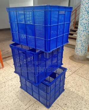 Big Plastic Crate ~ Blue