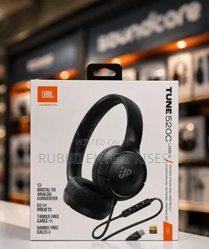JBL Tune 520C USB-C Wired on-Ear Headphones