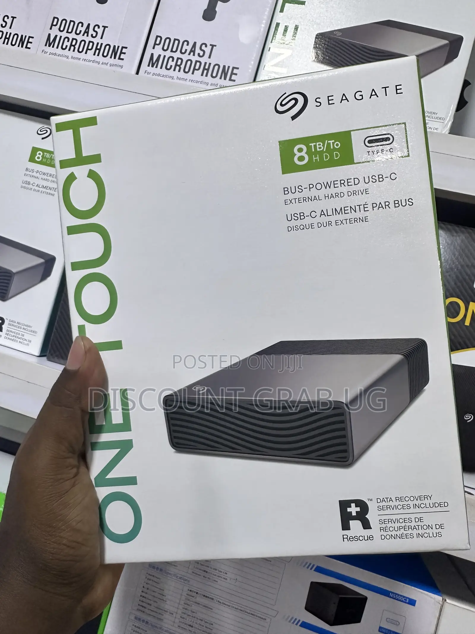 Seagate One Touch 8tb Type C Powered External Harddrive