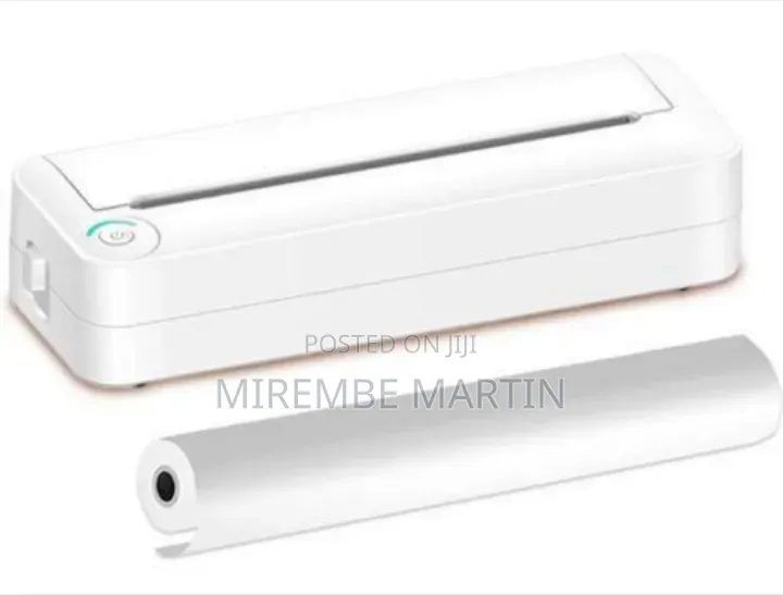 Portable Wireless Thermal Printer With Paper Roll
