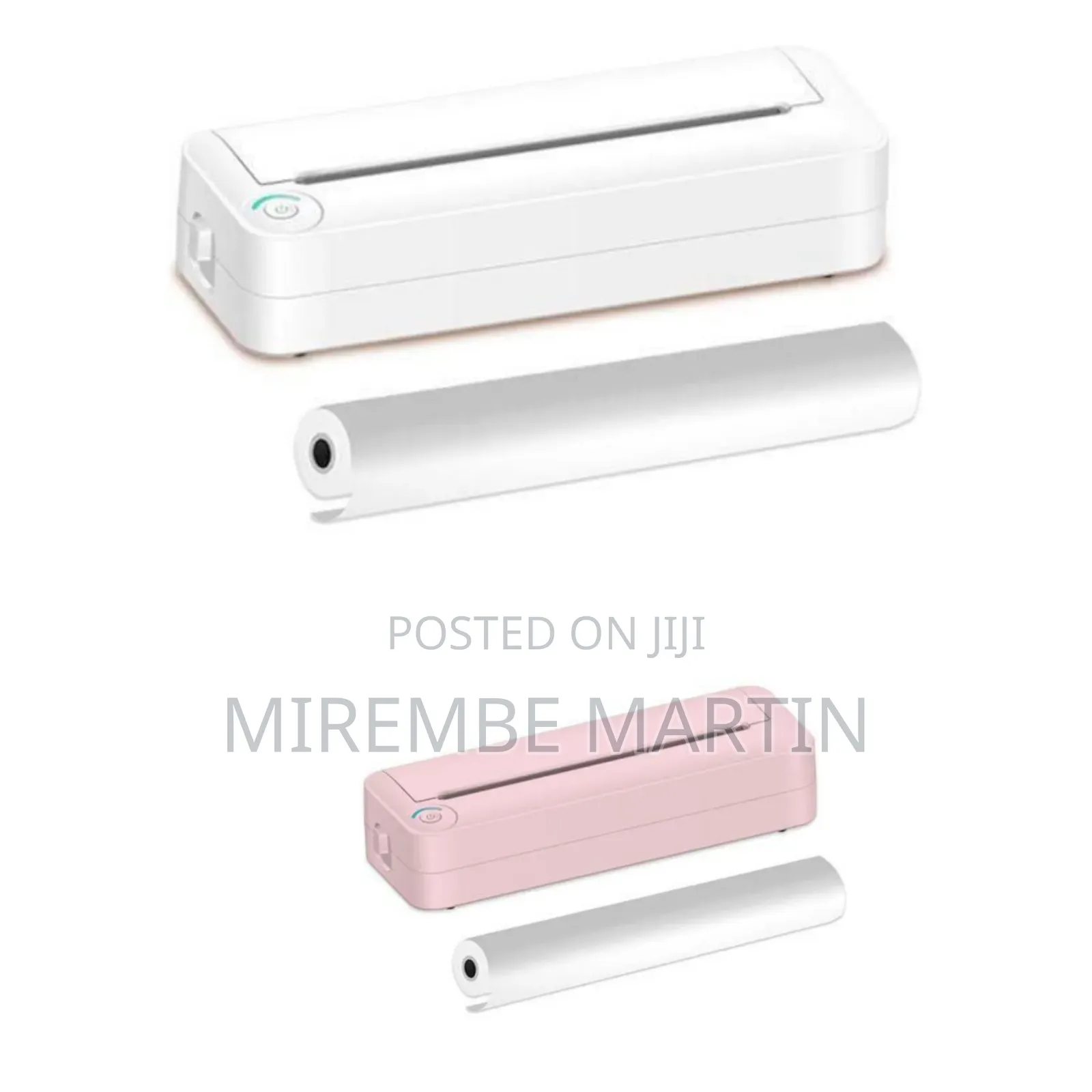 Portable Wireless Thermal Printer With Paper Roll