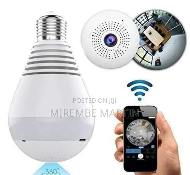 Panoramic Wireless Security Camera Light Bulb