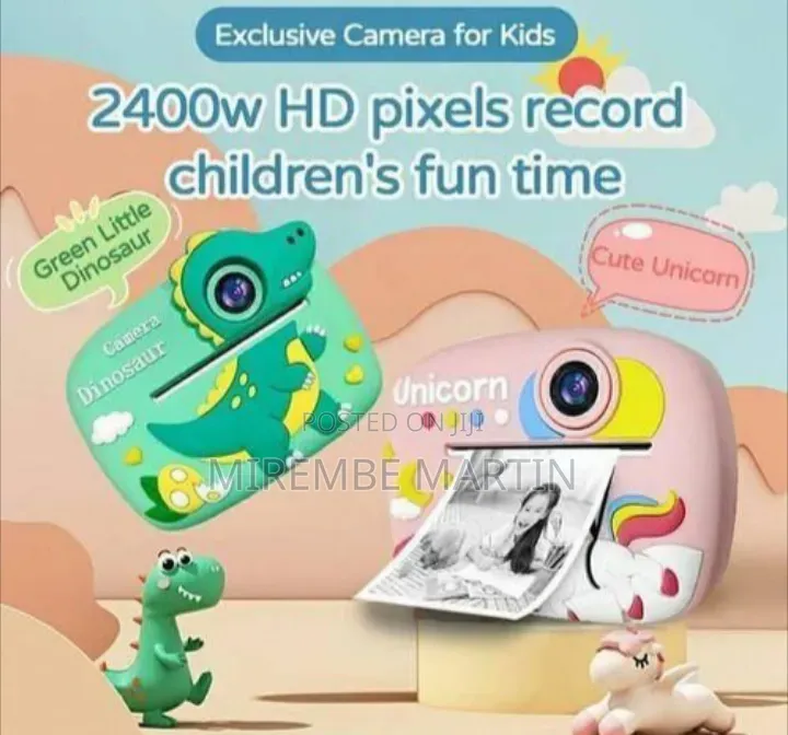 Playful Dinosaur Instant Print Digital Camera for Kids