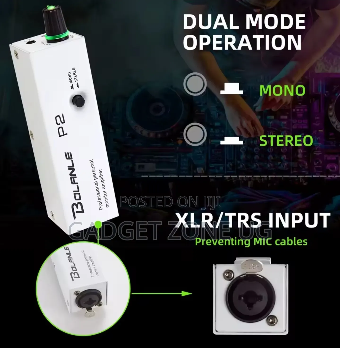 P2 IEM Ultra-Compact Personal in-Ear Monitor Amplifier