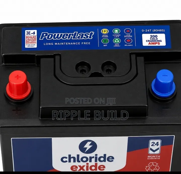 75Ah Chloride Exide PowerLast DIN75 MF Car Battery