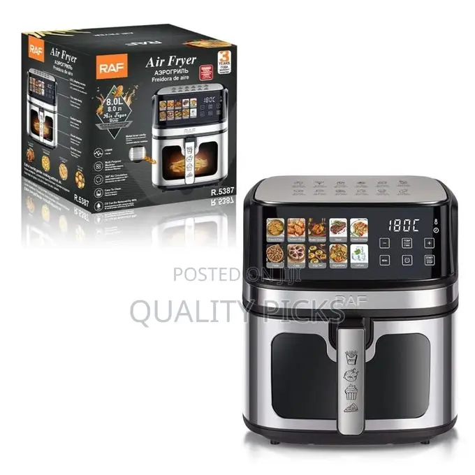 1700w 8L Oil Free Stainless Steel Electric Deep Hot Air Fryer